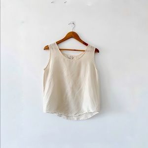 Lightweight vintage cami. 100% silk in cream